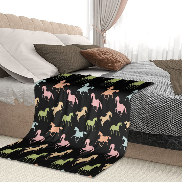 Horse Print - Sofa Blanket
