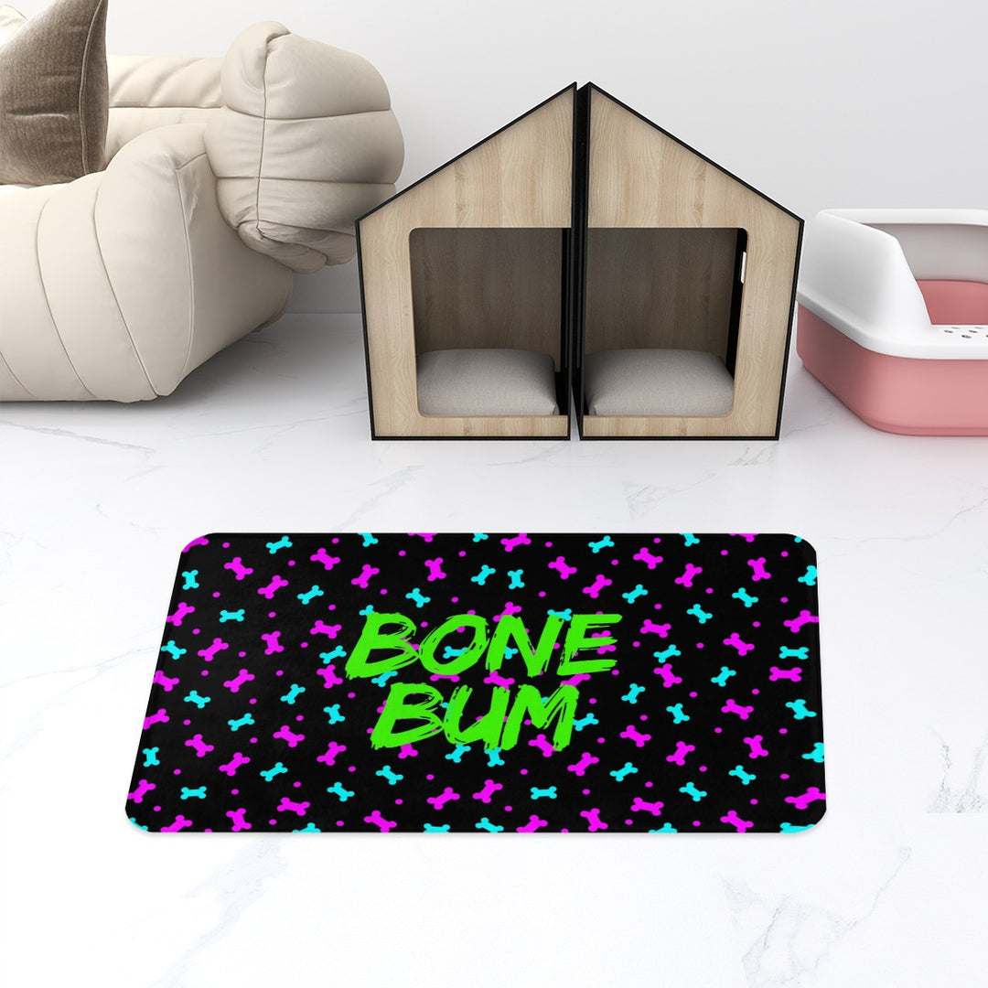 Bone Bum - Pet Food Mat 31.5"x19.3"