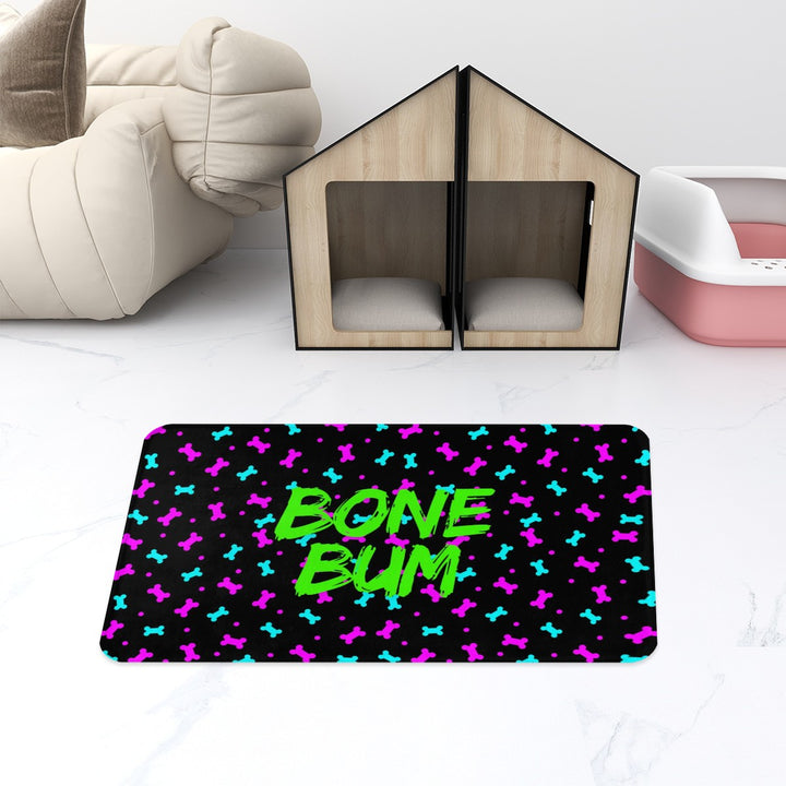 Bone Bum - Pet Food Mat 31.5"x19.3"