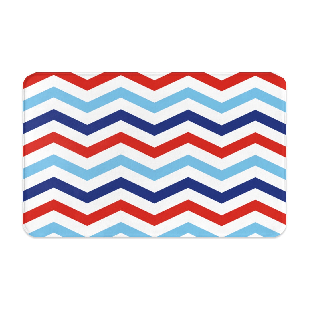 Patriotic Chevron - Pet Food Mat