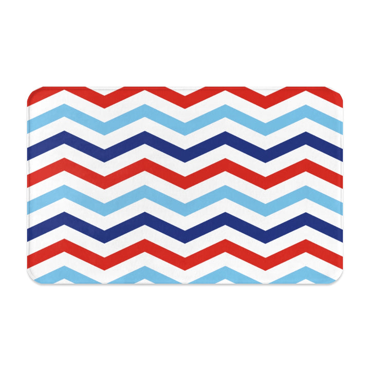 Patriotic Chevron - Pet Food Mat