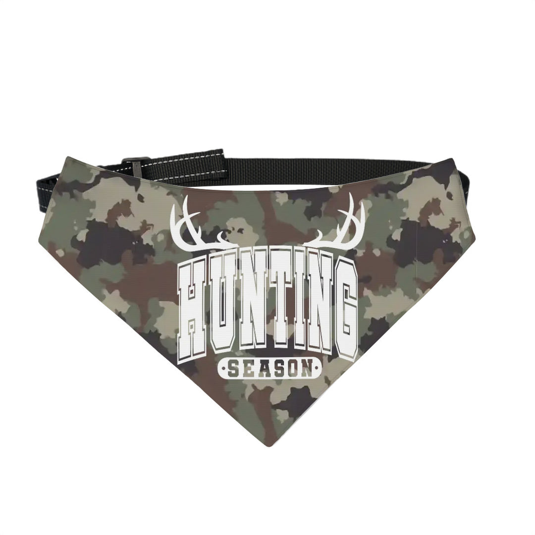 Hunting Season - Dog Bandanas Double Sided with Buckle
