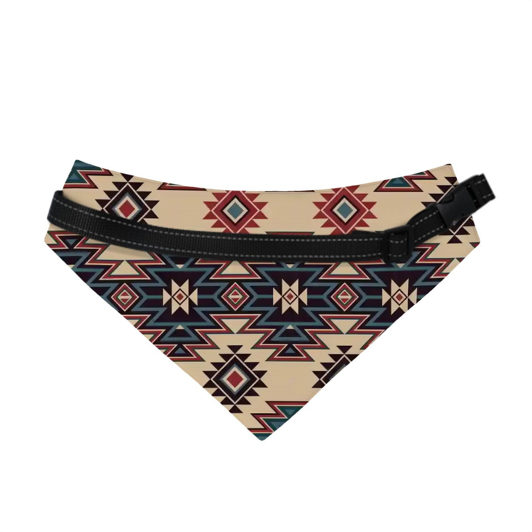 Black Tribal - Dog Bandanas Double Sided with Buckle