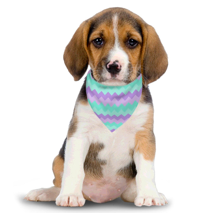 Easter Chevron - Dog Bandanas Double Sided with Buckle