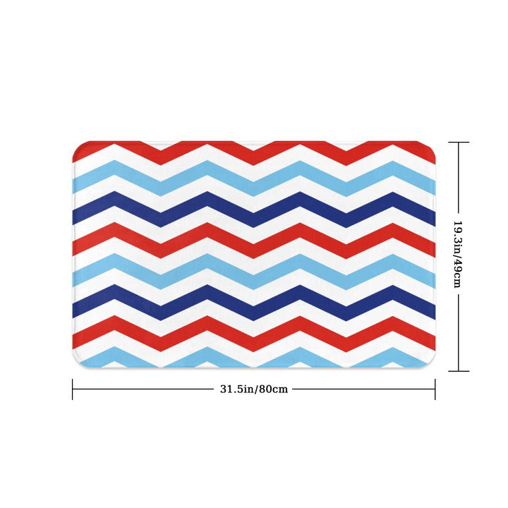 Patriotic Chevron - Pet Food Mat