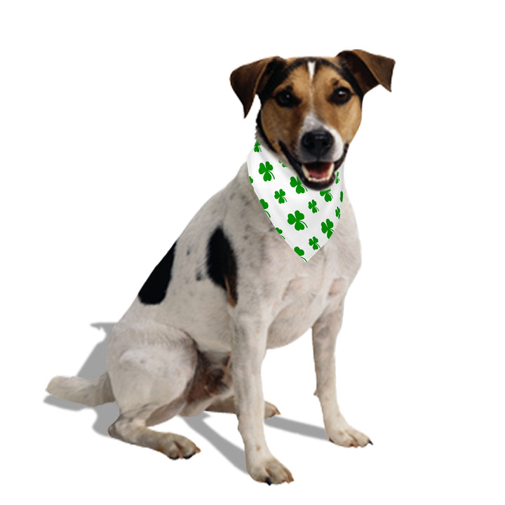 White Clover - Dog Bandanas Double Sided with Buckle