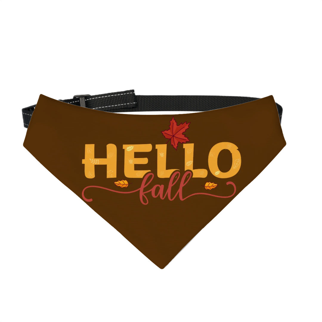 Hello Fall - Dog Bandanas Double Sided with Buckle
