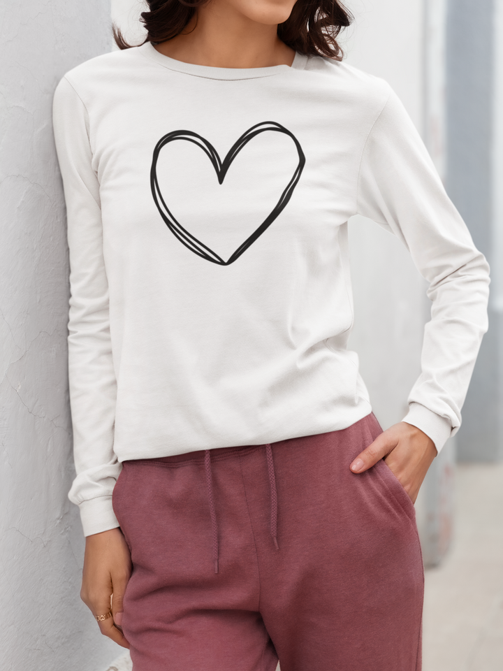 Heart - Unisex Ultra Cotton Long Sleeve Tee