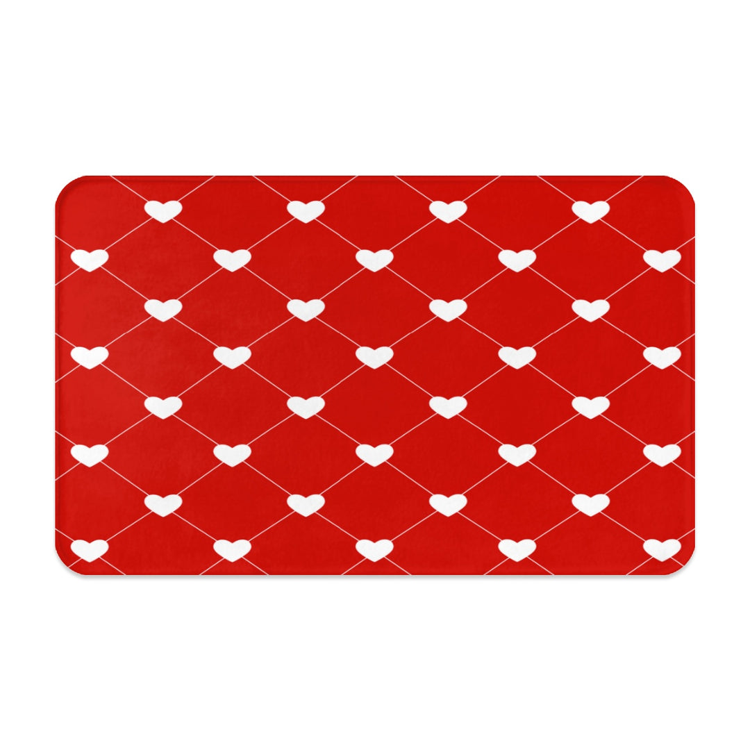 White Heart Diamond - Pet Food Mat