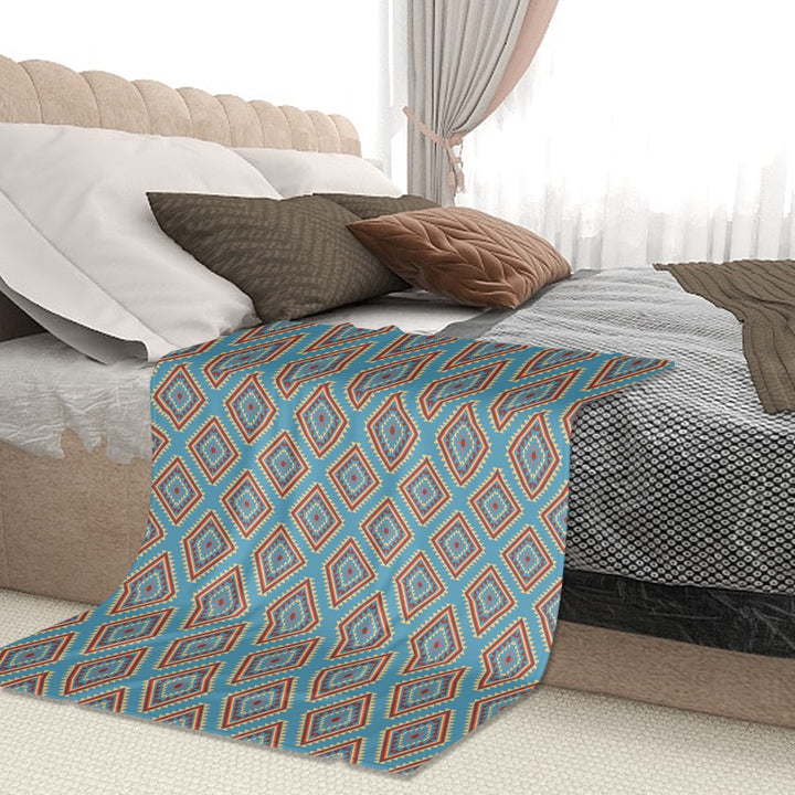 Navajo Vintage Blue - Sofa Blanket