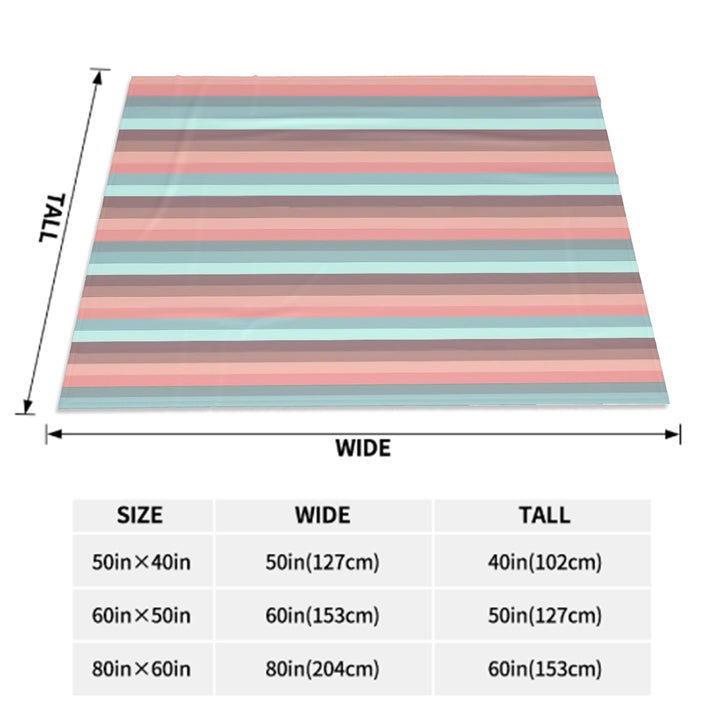 Hot Chocolate Pink Stripes - Sofa Blanket