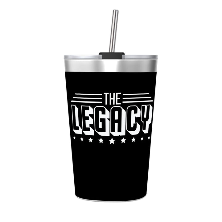 The Legacy - Stainless Steel Water Bottle With Straw (12oz)