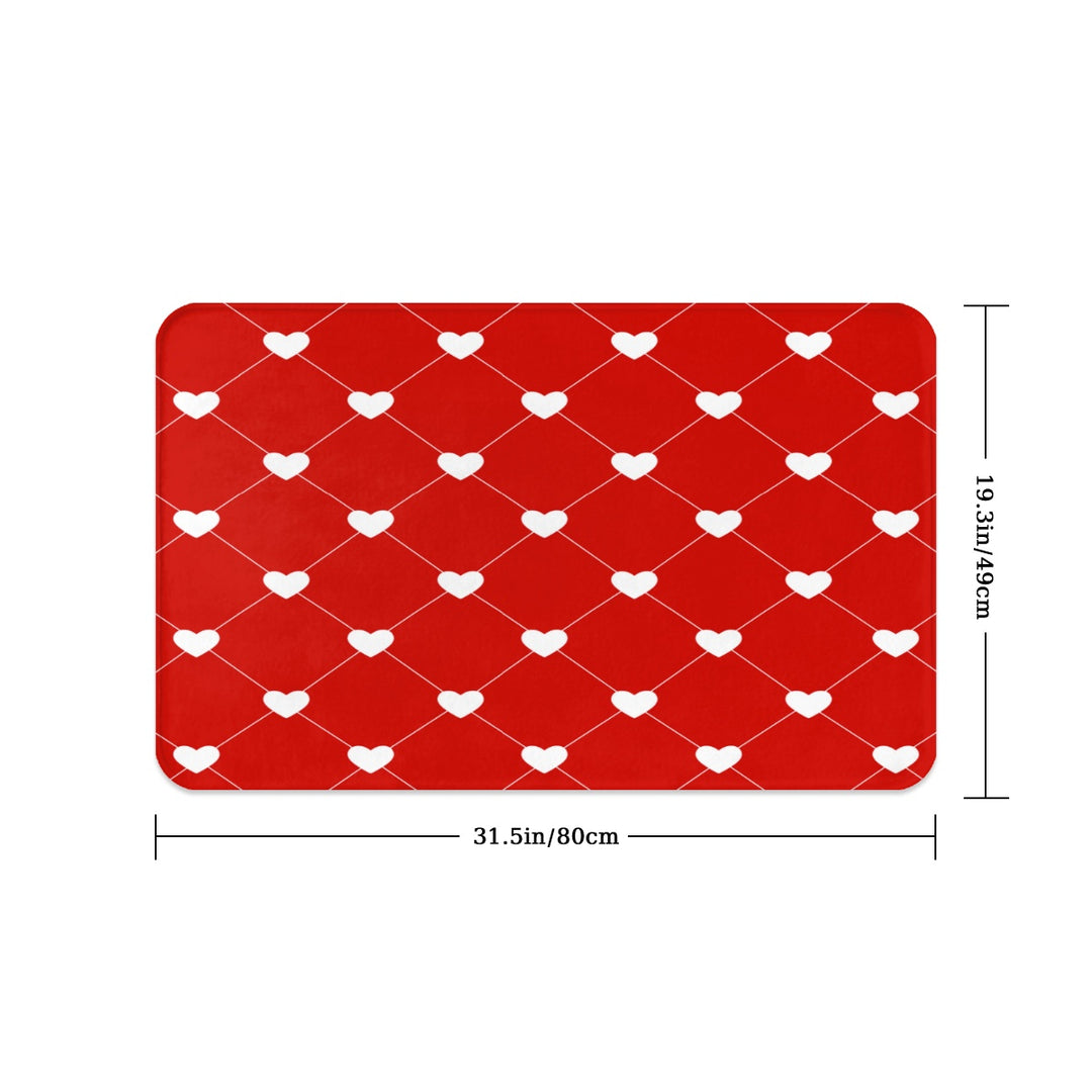 White Heart Diamond - Pet Food Mat