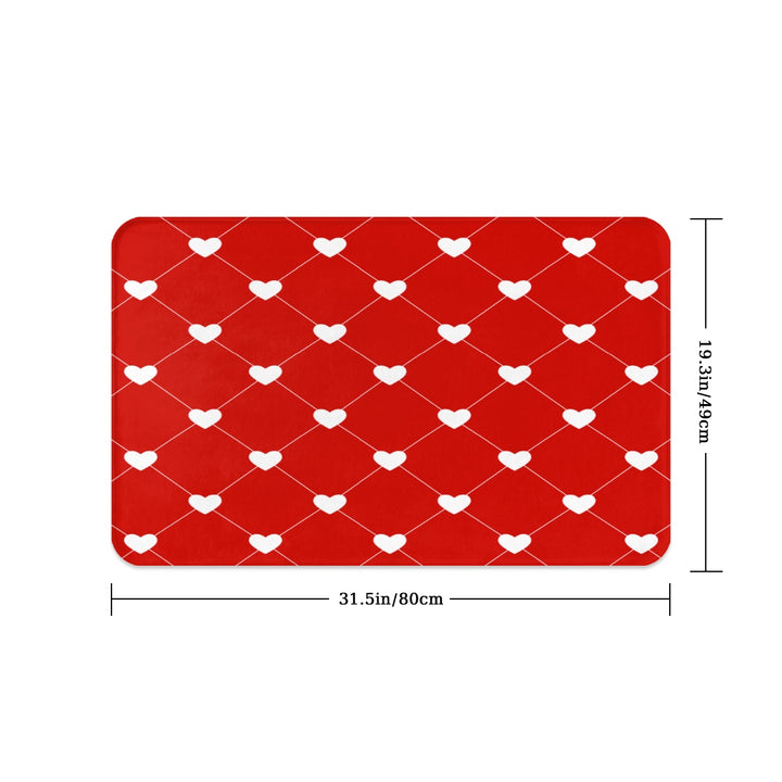 White Heart Diamond - Pet Food Mat