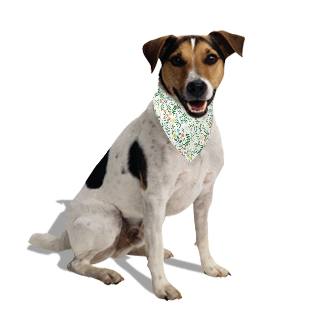 Spring Flowers - Dog Bandanas Double Sided with Buckle