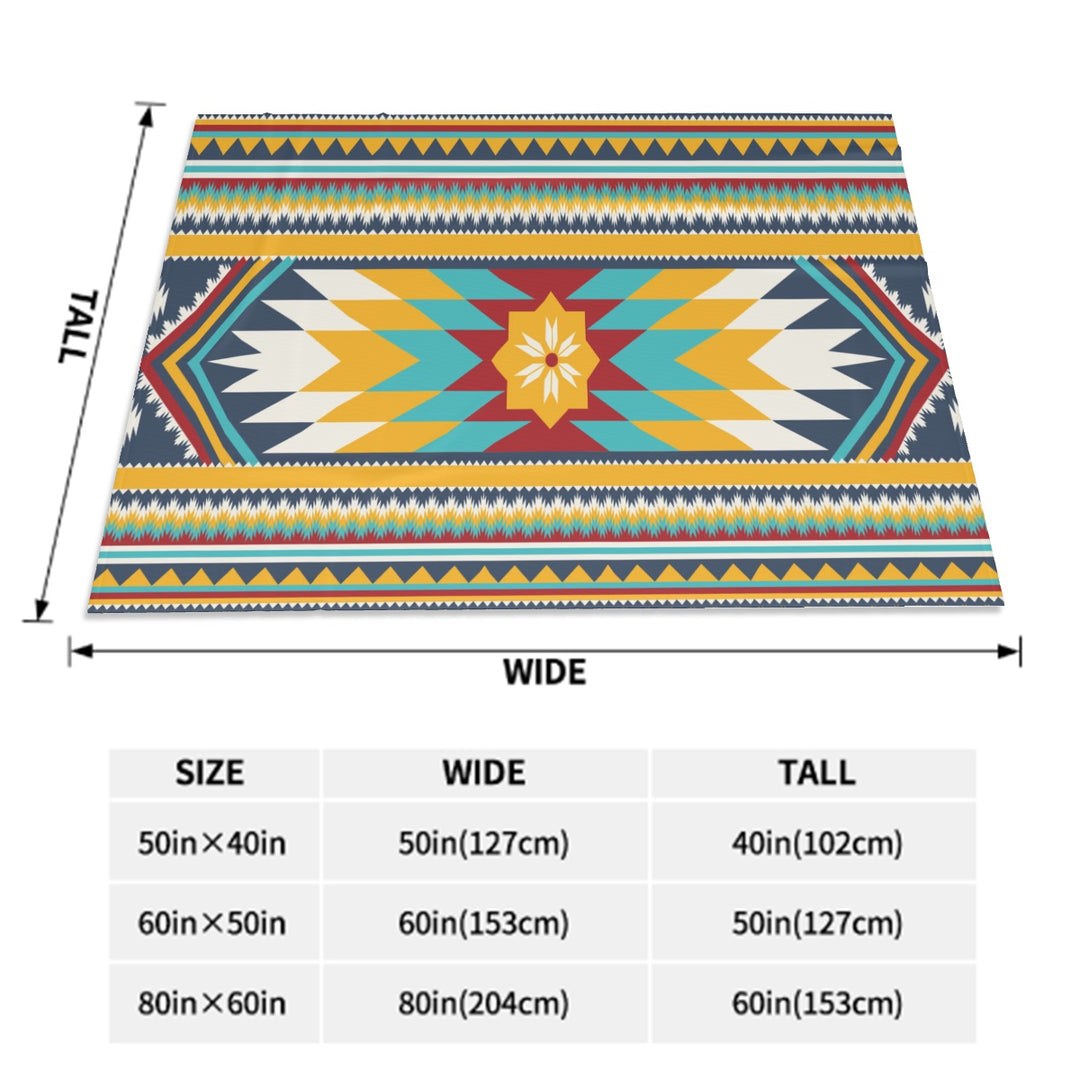 Gold Aztec - Sofa Blanket