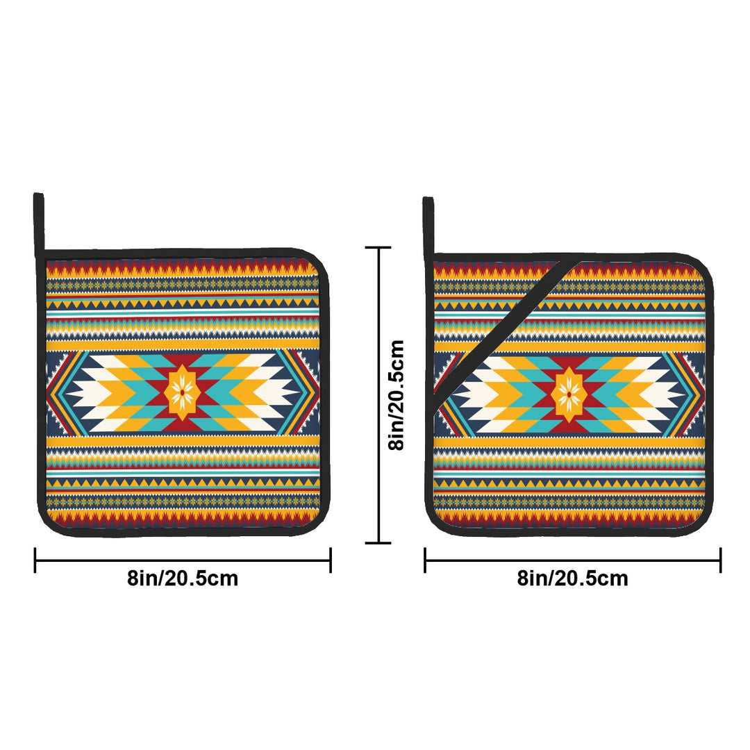 Gold Aztec - Pot Holders Set of 2