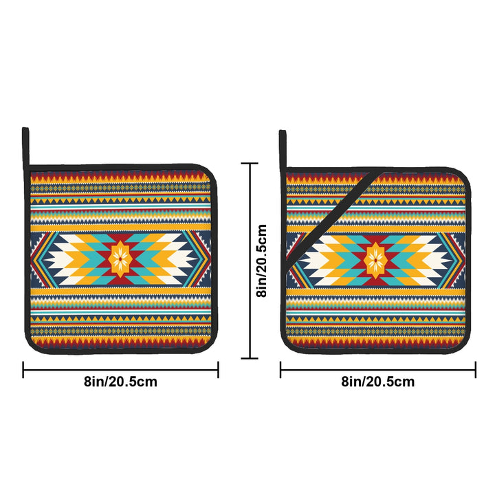Gold Aztec - Pot Holders Set of 2