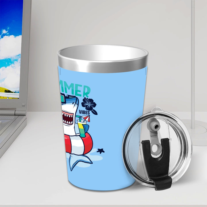 Shark Vibes - Stainless Steel Water Bottle With Straw