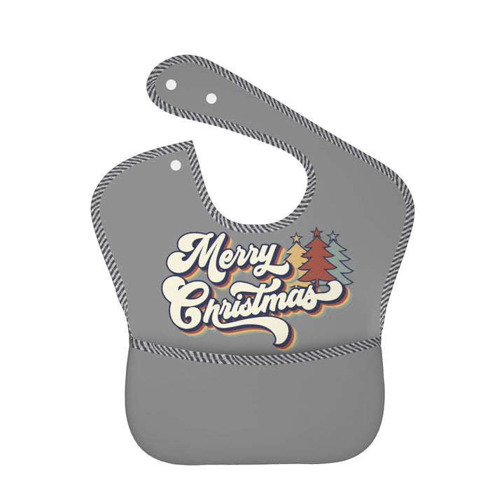 Retro Merry Christmas - Baby Bibs