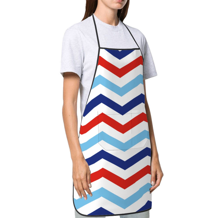 Patriotic Chevron - Adult Apron with Pockets