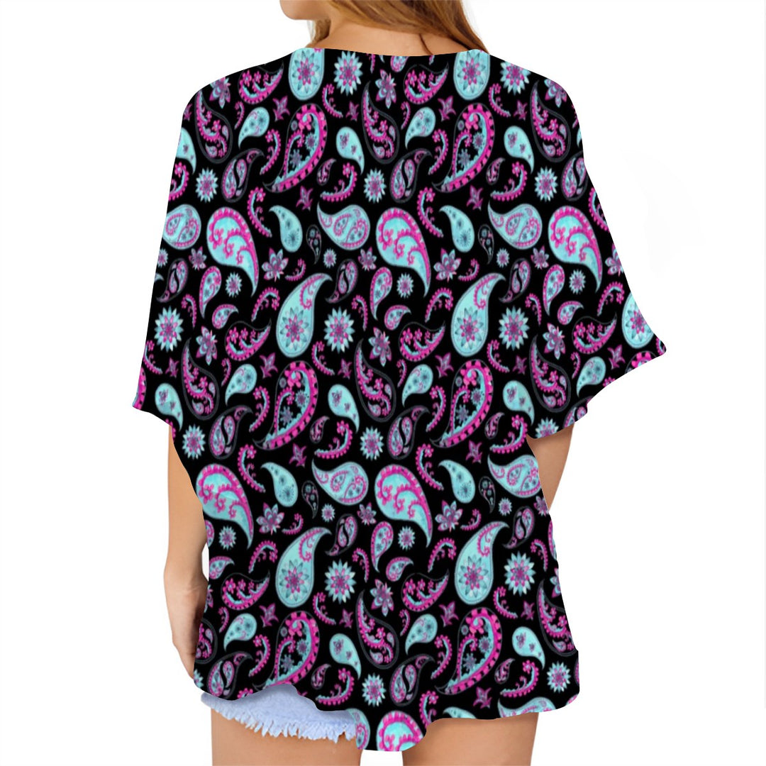Paisley - Women's Chiffon Blouse Cardigan