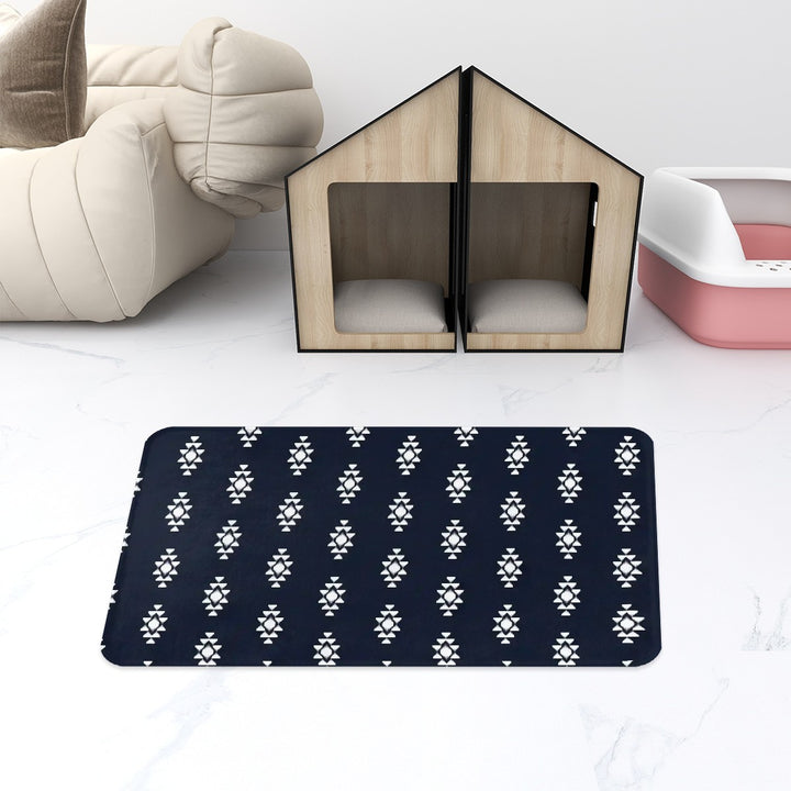 Black Tribal - Pet Food Mat