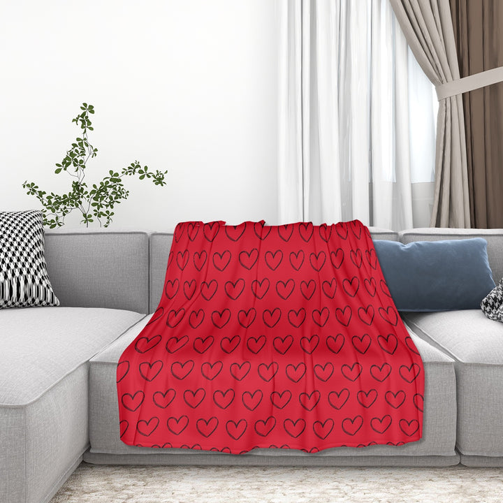 Heart - Sofa Blanket