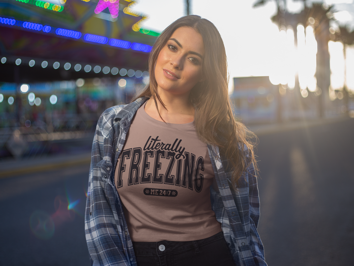 Literally Freezing - Women’s high-waisted t-shirt