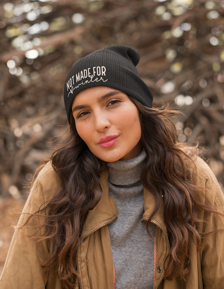 Not Made For Winter - Organic ribbed beanie