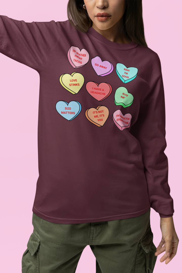 Conversation Hearts - Unisex Ultra Cotton Long Sleeve Tee