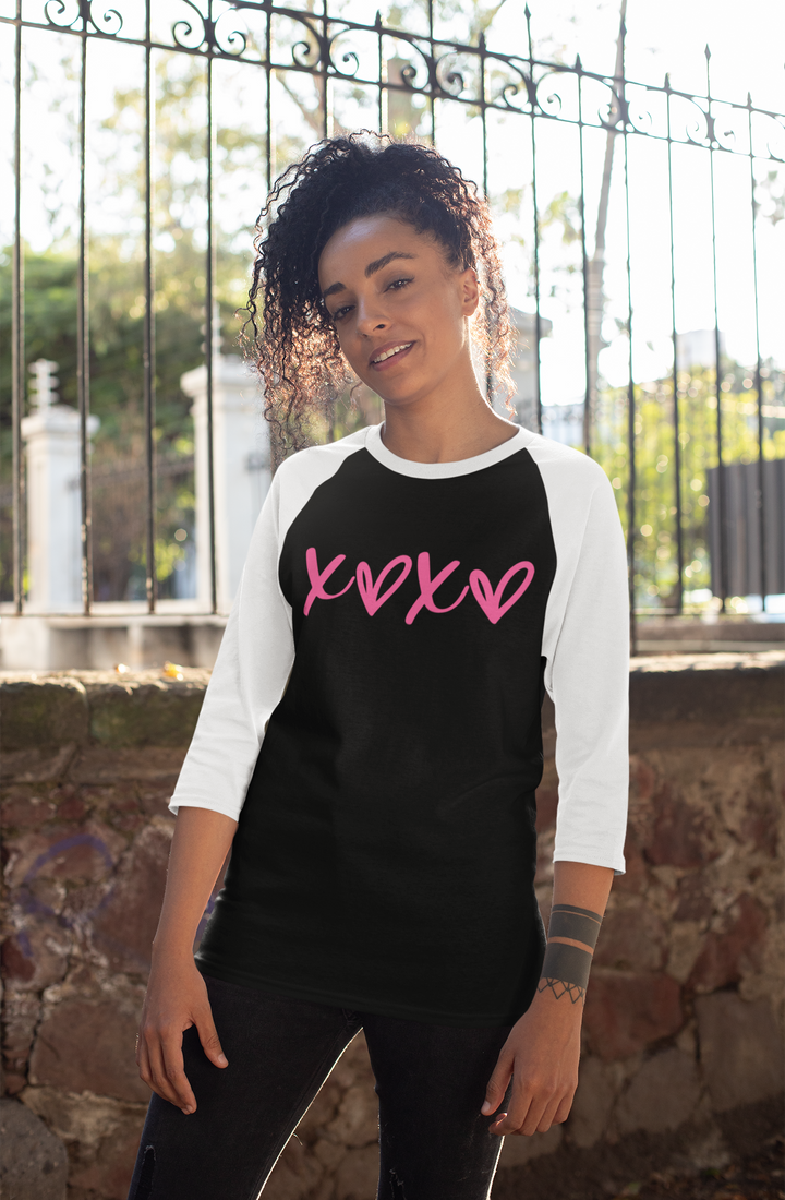 XOXO - 3/4 sleeve raglan shirt