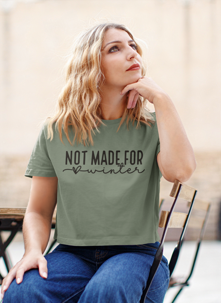 Not Made For Winter - Women’s high-waisted t-shirt