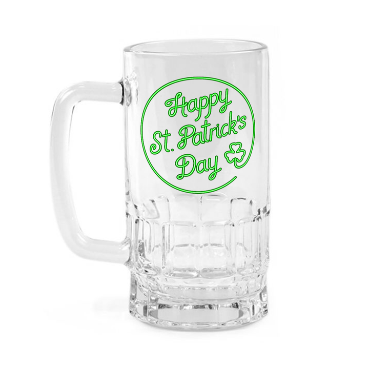 Neon Sign - Clear glass beer mug