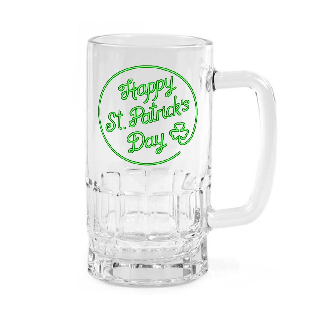 Neon Sign - Clear glass beer mug
