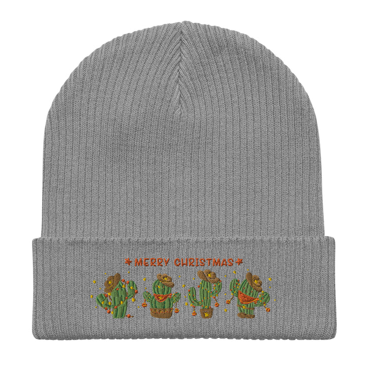Christmas Cactus - Organic ribbed beanie