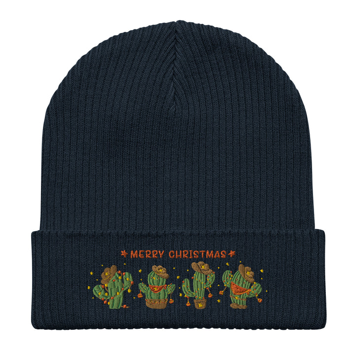 Christmas Cactus - Organic ribbed beanie