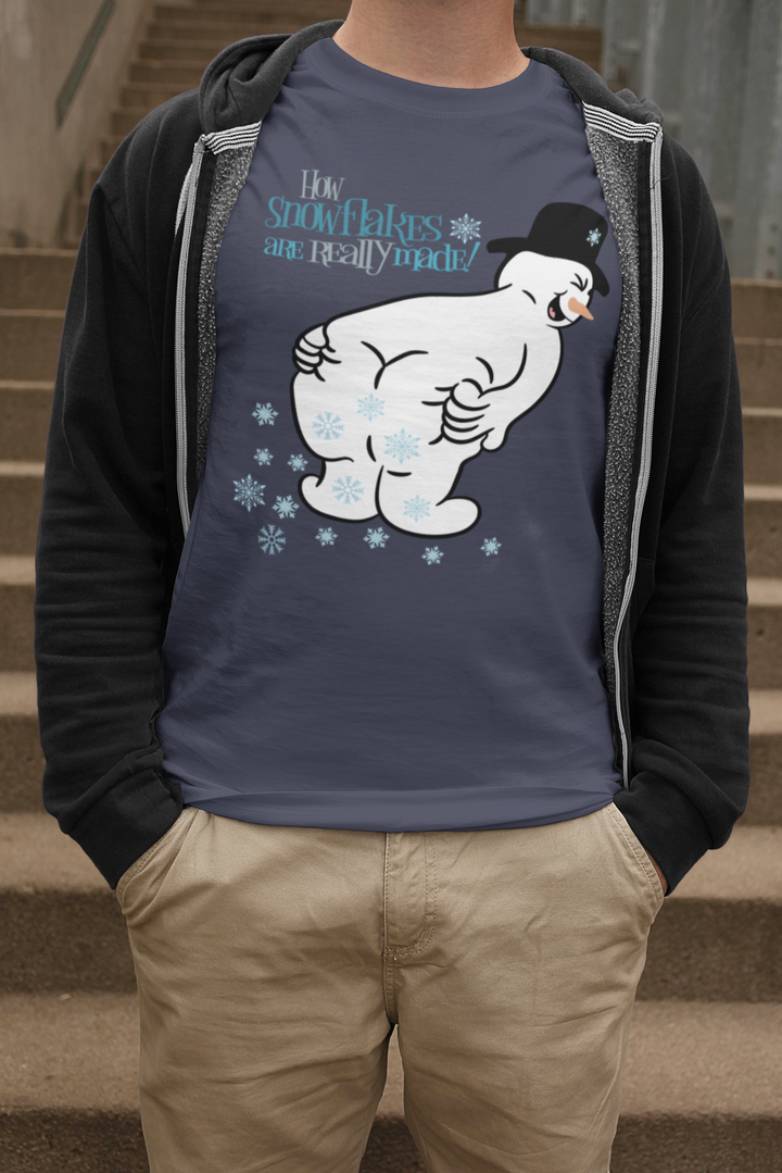 How Snowflakes Are Made - Men's Heavy Oversized Tee