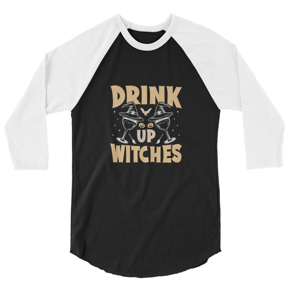 Drink Up Witches - 3/4 sleeve raglan shirt