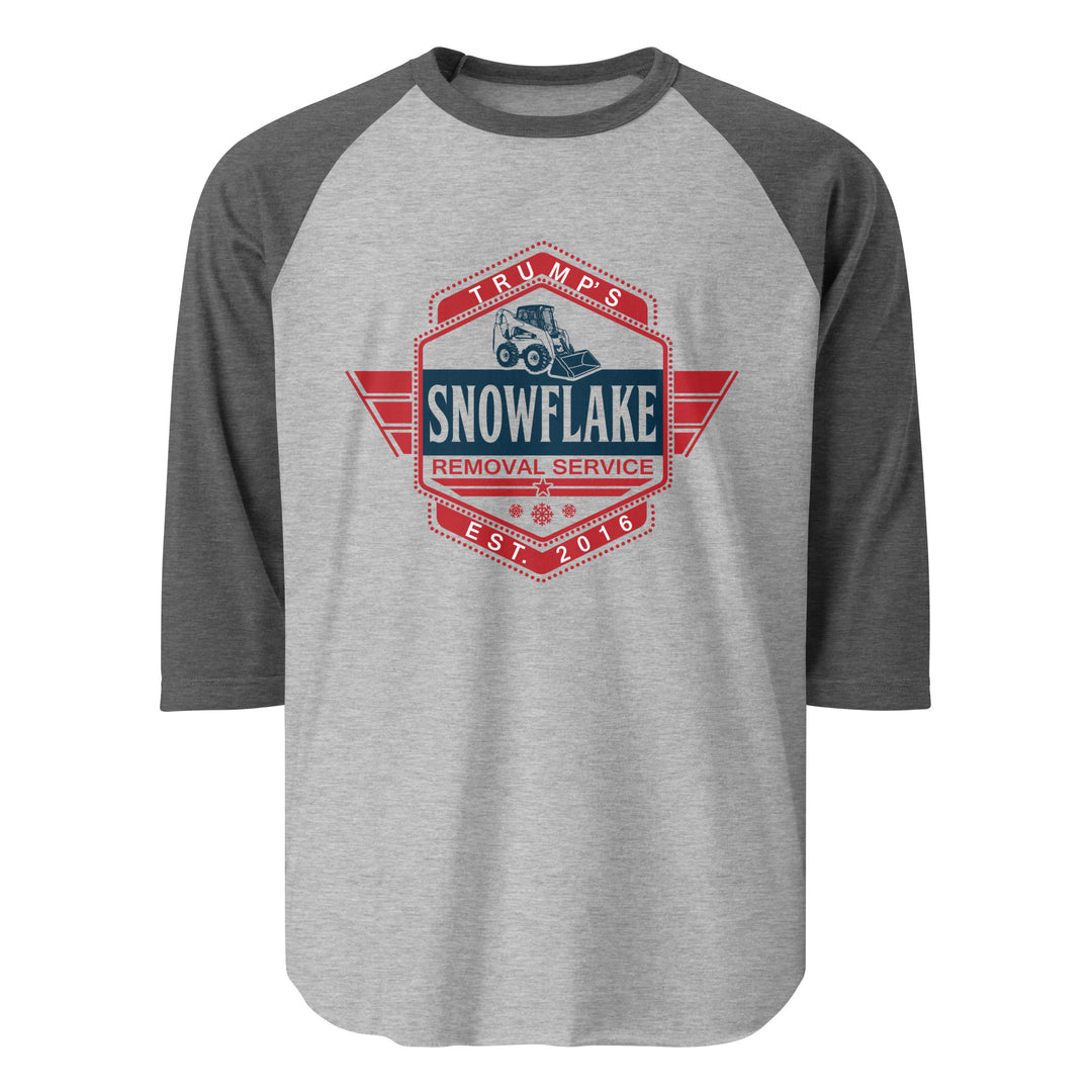 Trump's Snowflake Removal - 3/4 sleeve raglan shirt
