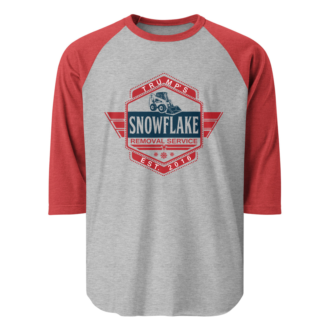 Trump's Snowflake Removal - 3/4 sleeve raglan shirt