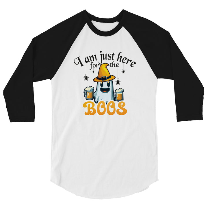 I'm Just Here For The Boo's - 3/4 sleeve raglan shirt