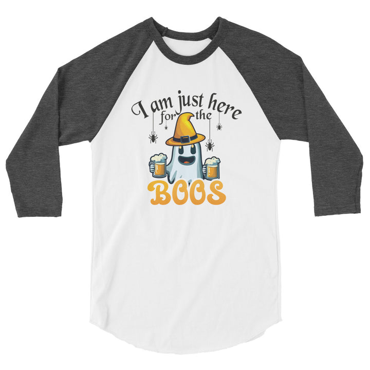 I'm Just Here For The Boo's - 3/4 sleeve raglan shirt
