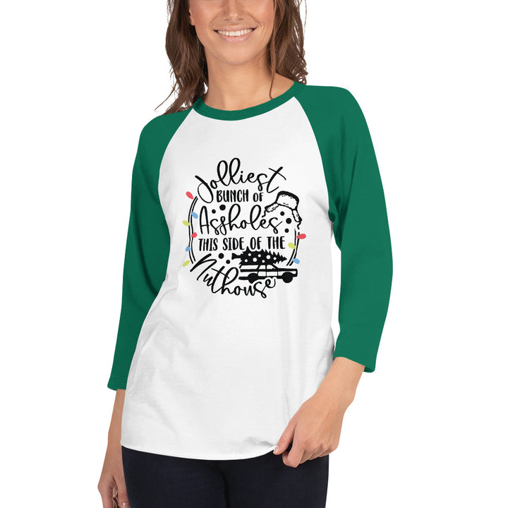 Jolliest  Bunch - 3/4 sleeve raglan shirt
