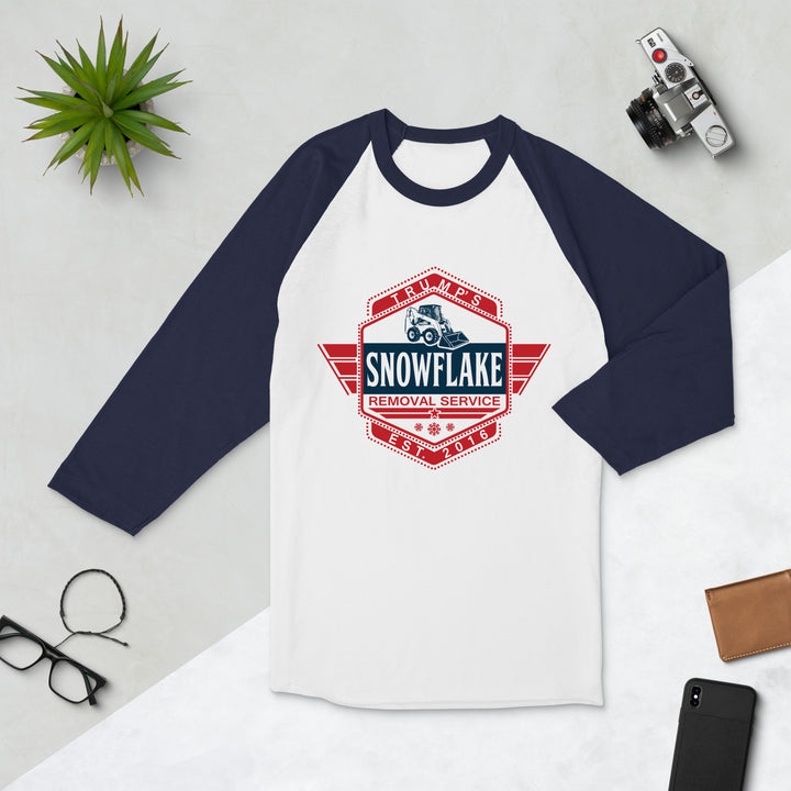 Trump's Snowflake Removal - 3/4 sleeve raglan shirt