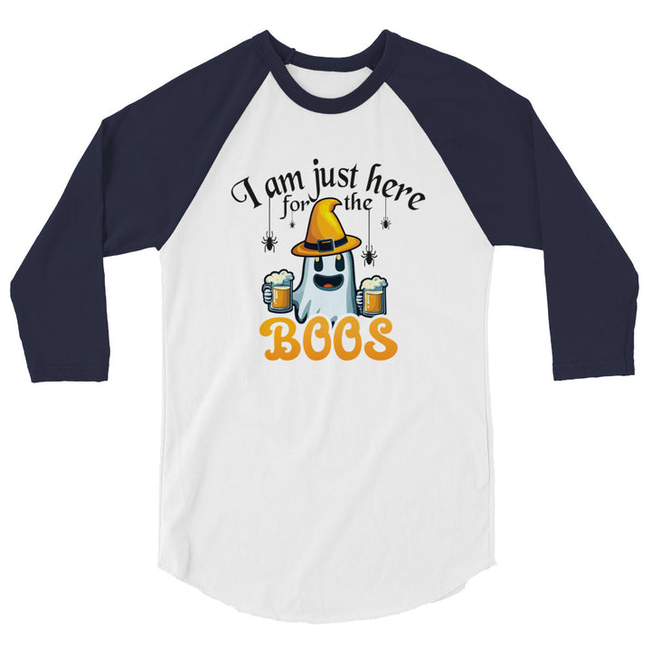 I'm Just Here For The Boo's - 3/4 sleeve raglan shirt