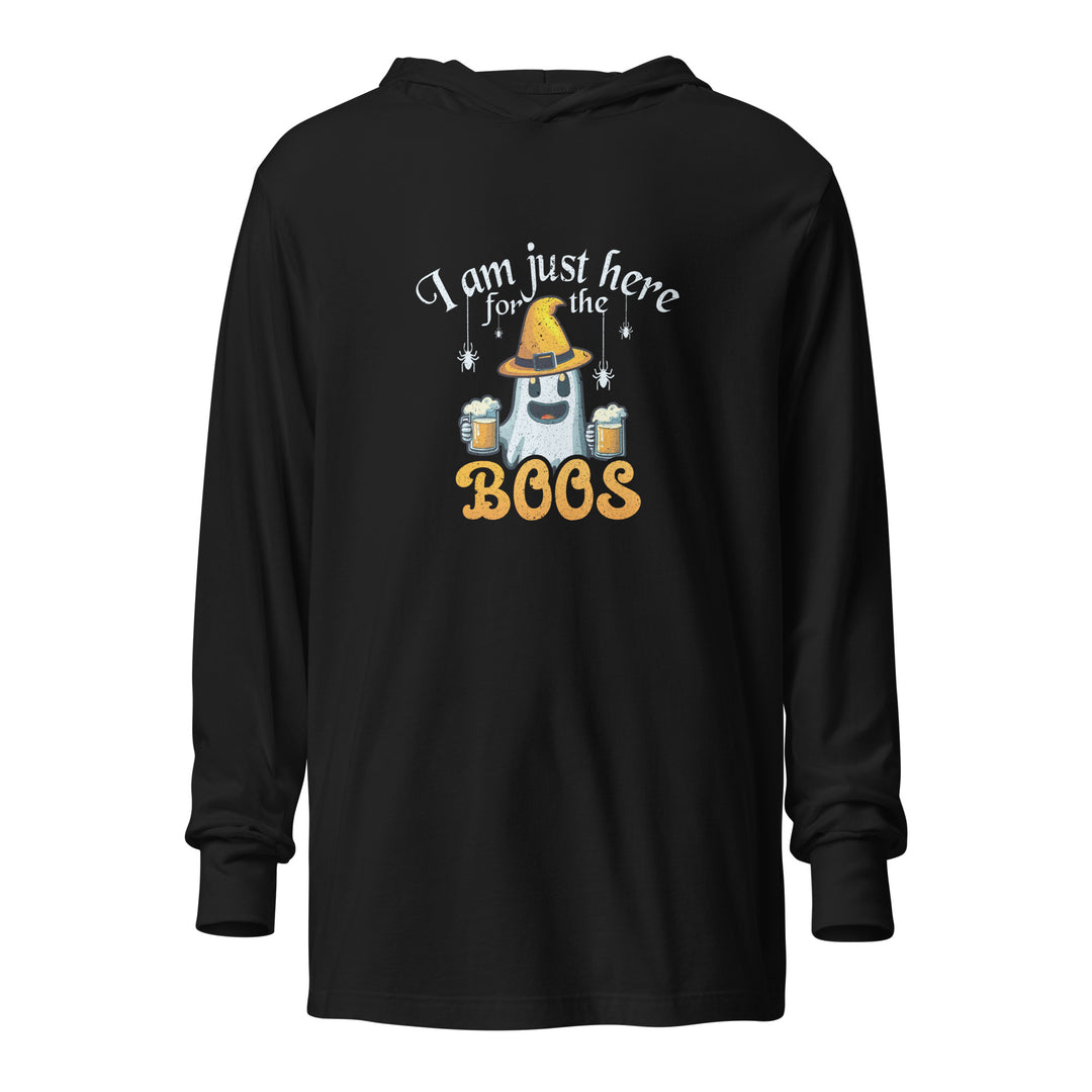 I'm Here For The Boos - Unisex hooded long-sleeve tee