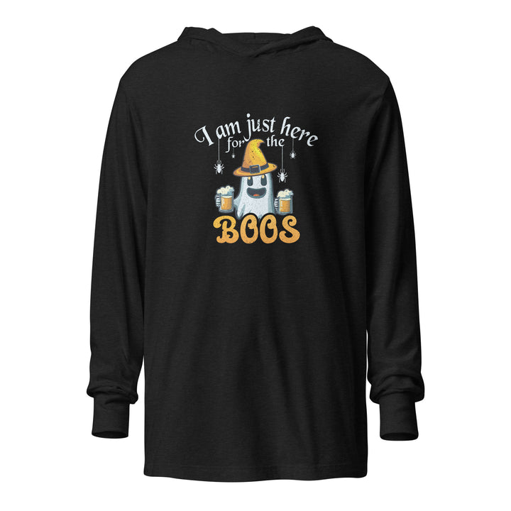 I'm Here For The Boos - Unisex hooded long-sleeve tee