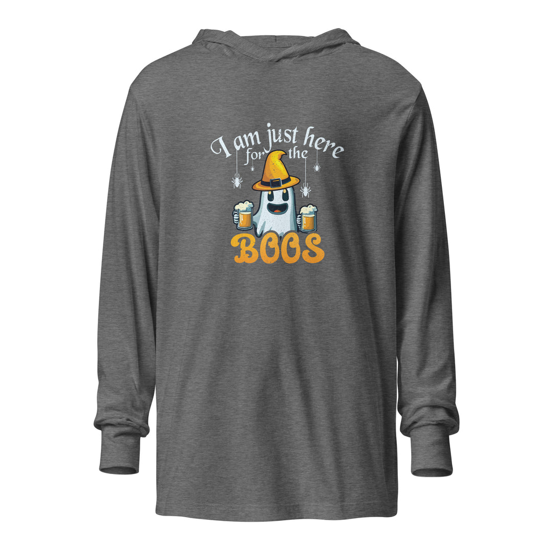 I'm Here For The Boos - Unisex hooded long-sleeve tee