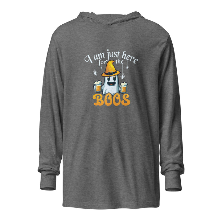 I'm Here For The Boos - Unisex hooded long-sleeve tee